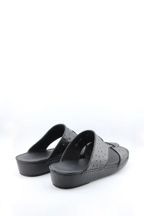 DFC Relax Men Embossed Slip-On Leather Sandals